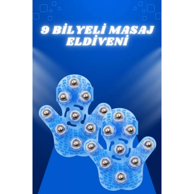 Giyilebiilir Masaj Eldiveni 9 Bilyeli Tüm Vücut Masajına Uygun