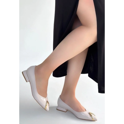 HERŞEYTREND Goes Bej Rugan Babet Ayakkabı