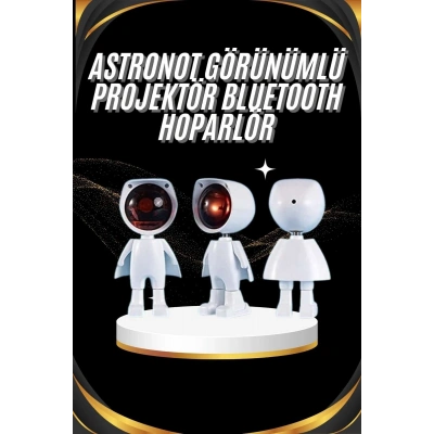 Gün Batımı Projektör Lamba Astronot Görünümlü Dekoratif Masa Lambası