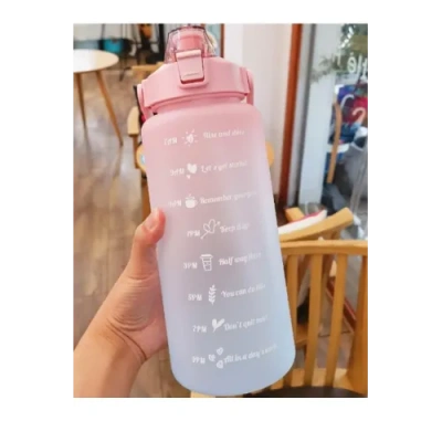 HERŞEYTREND Günlük Motivasyon Su Matarası 2 Litre