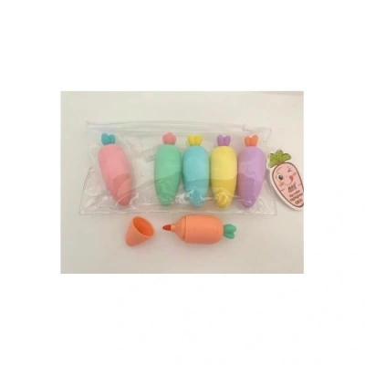 HERŞEYTREND Havuç Tasarımlı Fosforlu Kalem Seti