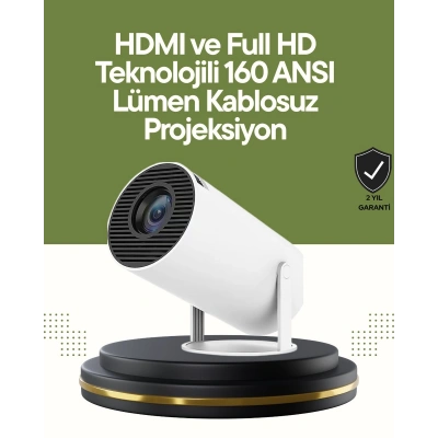 HDMI ve USB Girişli Uzun Ömürlü Ampullü Projeksiyon