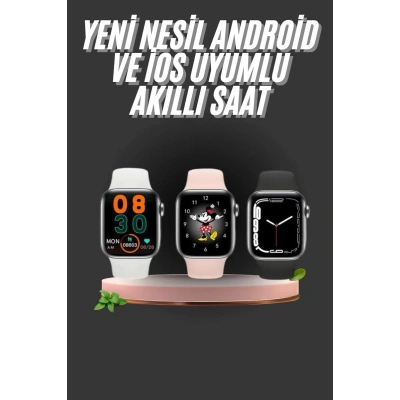 HERŞEYTREND 1.83 İnç Akıllı Saat Android ve İOS Uyumlu Çağrı Cevaplayabilen Adımsayar GPS Takibi
