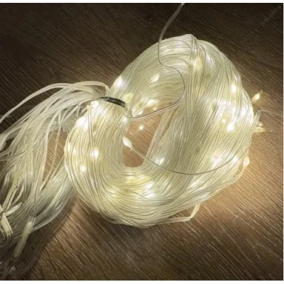 HERŞEYTREND 2*2 Perde Led 192 Led Sarı Işık