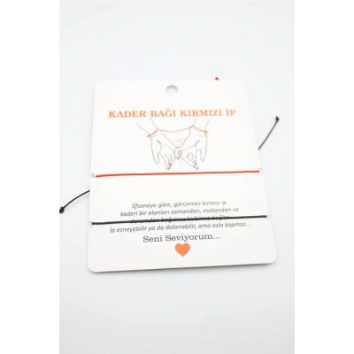 HERŞEYTREND 2li Arkadaş Bilekliği - Kırmızı