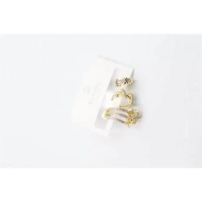 HERŞEYTREND 3lü Xuping Küpe - Altın