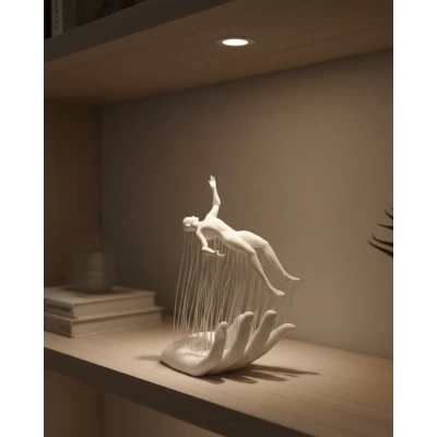 HERŞEYTREND 3D El Üzerinde İnsan Figürü Beyaz Minimal Masa Üstü Dekor