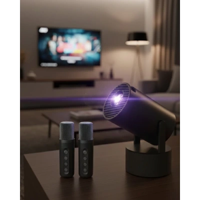 HERŞEYTREND 3ü1 Arada Projeksiyon Karaoke ve Bluetooth Hoparlör