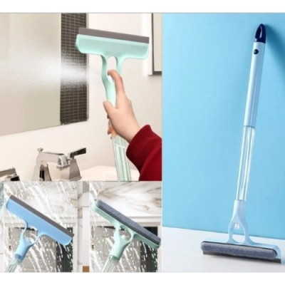HERŞEYTREND 4 in 1 Spreyli Çek Çekli Camsil ve Fırça Aparatı