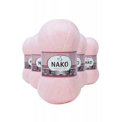 HERŞEYTREND 5 Adet Angora Lüks El Örgü İpi Pembe 11502