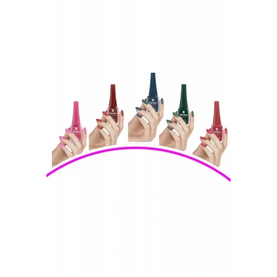 HERŞEYTREND 5 Adet Keratinli Besleyici Oje 14 ml SET1 mudanis