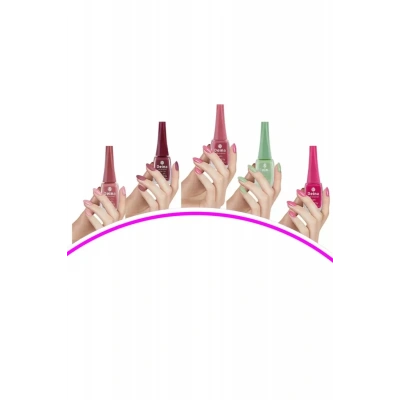 HERŞEYTREND 5 Adet Keratinli Besleyici Oje 14 ml SET2 mudanis