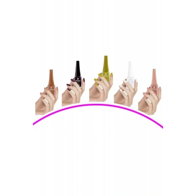 HERŞEYTREND 5 Adet Keratinli Besleyici Oje 14 ml SET9
