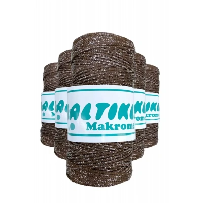 HERŞEYTREND 5 Adet Polyester Simli Makrome İpi SG-2080