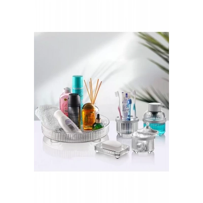 HERŞEYTREND 5 Parça Banyo Seti Beyaz