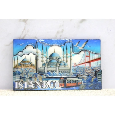 HERŞEYTREND Ahşap İstanbul Temalı Magnet