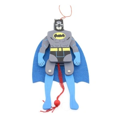 HERŞEYTREND Ahşap Sallanan Batman Figürü