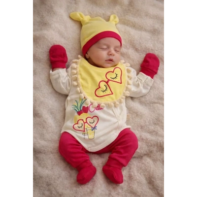HERŞEYTREND Ananaslı Kalpli 5 Parça Hastane Çıkış Seti