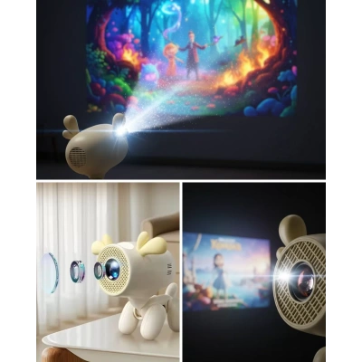 HERŞEYTREND Android Sistemli 4K Projeksiyon 36W Dolby Sesli