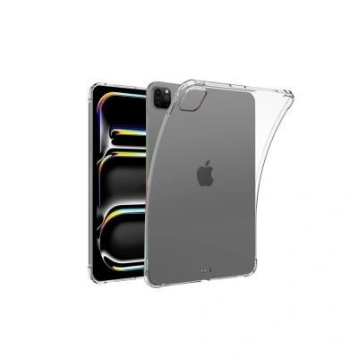 HERŞEYTREND Apple İpad Pro 11 (2024) Kılıf Anti Shock Tablet Silikon - Şeffaf