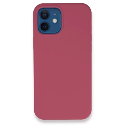 HERŞEYTREND Apple İphone 12 Kılıf Lansman Legant Silikon - Fuşya