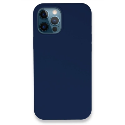 HERŞEYTREND Apple İphone 12 Pro Kılıf Lansman Legant Silikon - Lacivert