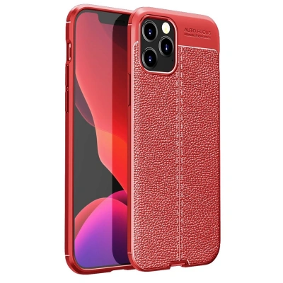 HERŞEYTREND Apple İphone 12 Pro Max Kılıf Auto Focus Kapak - Kırmızı