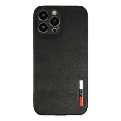 HERŞEYTREND Apple İphone 13 Pro Kılıf Loop Deri Silikon - Siyah