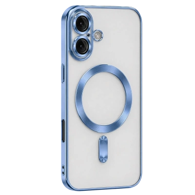 HERŞEYTREND Apple İphone 16 Kılıf Kross Magneticsafe Kapak - Sierra Blue