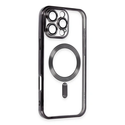 HERŞEYTREND Apple İphone 16 Pro Max Kılıf Kross Magneticsafe Kapak - Siyah