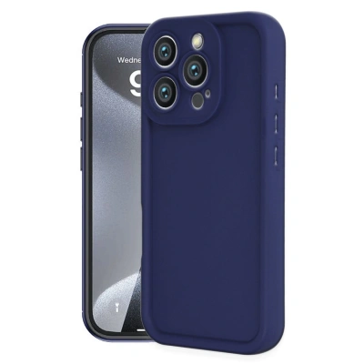HERŞEYTREND Apple İphone 16 Pro Max Kılıf Viera Silikon - Lacivert