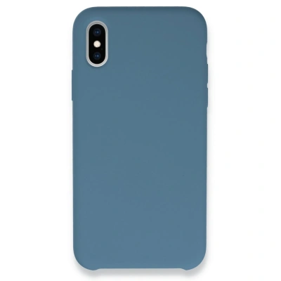 HERŞEYTREND Apple İphone Xs Max Kılıf Lansman Legant Silikon - Açık Mavi