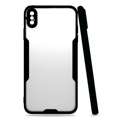 HERŞEYTREND Apple İphone Xs Max Kılıf Platin Silikon - Siyah