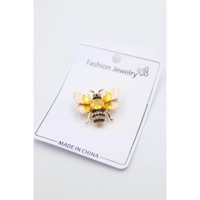 HERŞEYTREND Arı Broş - Sarı