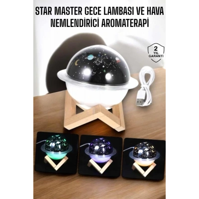 HERŞEYTREND Aromaterapi Hava Nemlendirici Masa ve Gece Lambası