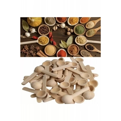 HERŞEYTREND Bambu Baharat ve Reçel Kaşığı 6 Adet