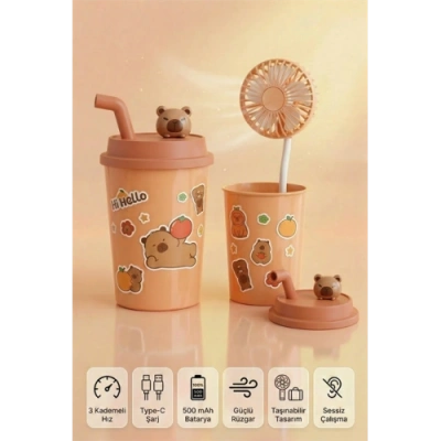 HERŞEYTREND BARDAK MODEL MİNİ AYICIKLI FAN