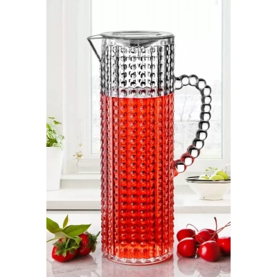 HERŞEYTREND Boncuklu Şeffaf Sürahi 1,5 Lt Royaleks-82939