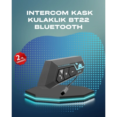 HERŞEYTREND BT22 Kask Bluetooth Kulaklık Su Geçirmez Motosiklet İletişim Sistemi