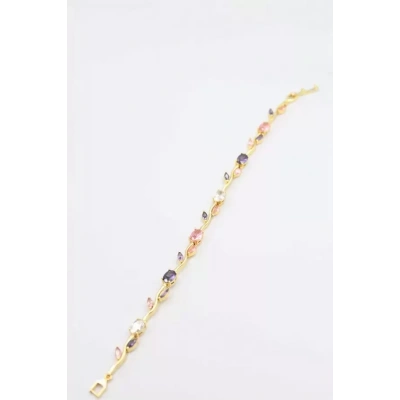 HERŞEYTREND Çiçek Bileklik - Altın