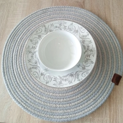 HERŞEYTREND DecoHandy 39cm 2 Renk Jüt Örme Supla Amerikan Servis