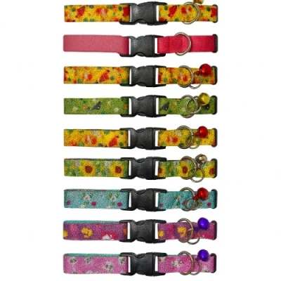 HERŞEYTREND Desenli Zilli Kedi Tasması