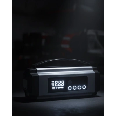 HERŞEYTREND Dijital Göstergeli Akü Takviye Cihazı Lastik Şişirme Powerbank ve LED Işık Özellikli