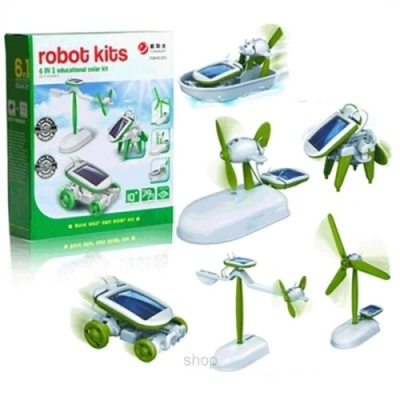 HERŞEYTREND Güneş Enerjili Robot Oluşturma Seti (6 in 1)