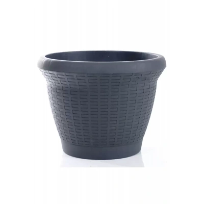 HERŞEYTREND Hasır Sepet Saksı 1 No Royaleks-HSS1