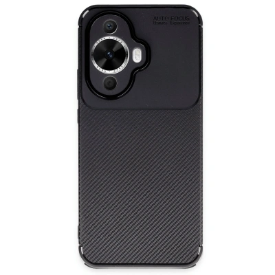 HERŞEYTREND Huawei Nova 12s Kılıf Auto Focus Karbon Kapak - Siyah