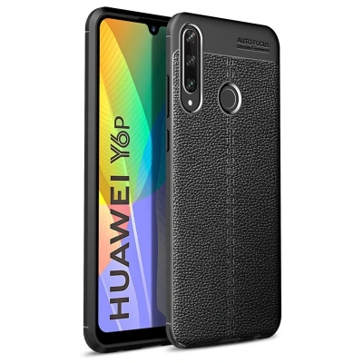 HERŞEYTREND Huawei Y6p Kılıf Auto Focus Kapak - Siyah