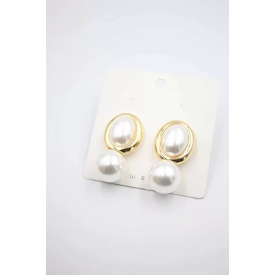 HERŞEYTREND İncili Küpe - Altın