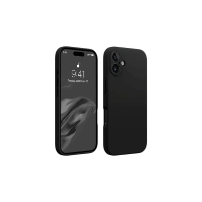 HERŞEYTREND İphone 16 Kılıf First Silikon - Siyah