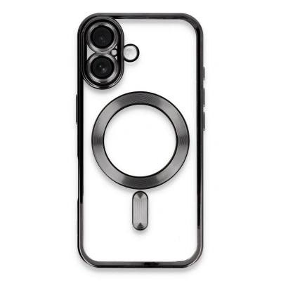 HERŞEYTREND İphone 16 Kılıf Kross Magneticsafe Kapak - Siyah